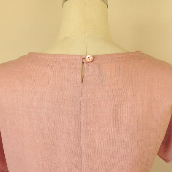 Vintage 1980s Skirt and Blouse Set, Campus Casuals Pink Separates, Two Piece - Picture 8 of 10